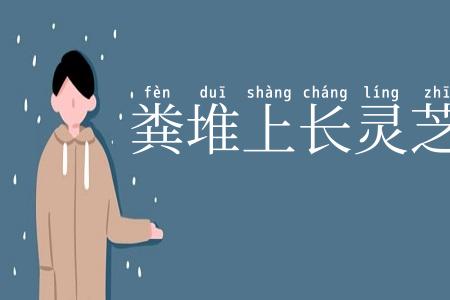 粪堆上长灵芝