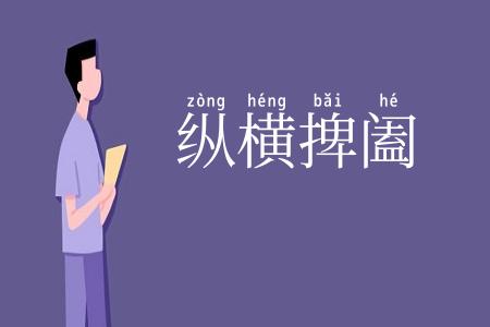 纵横捭阖