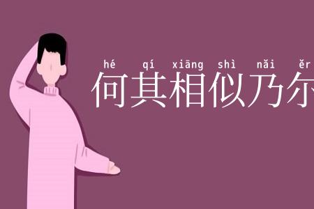 何其相似乃尔
