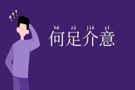 何足介意