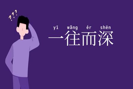 一往而深
