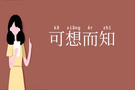 可想而知