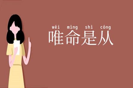 唯命是从