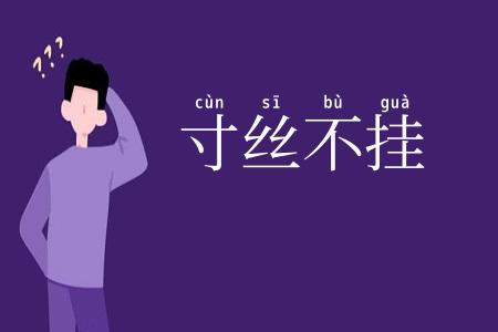 寸丝不挂