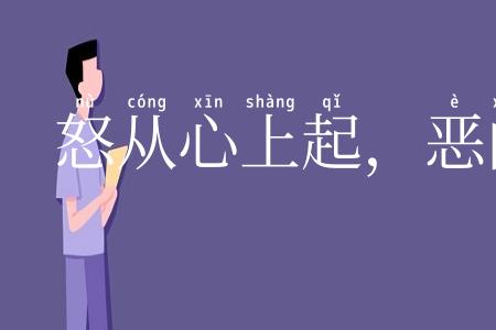 怒从心上起，恶向胆边生