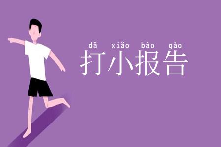 打小报告
