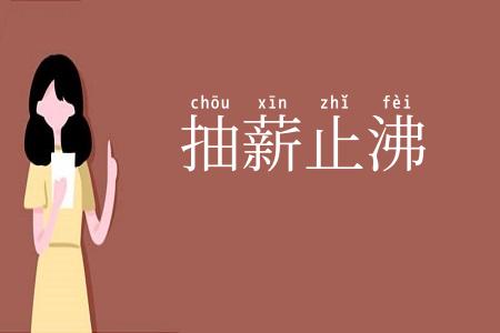 抽薪止沸