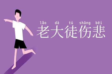 老大徒伤悲