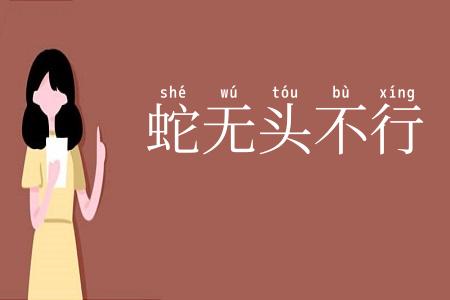 蛇无头不行