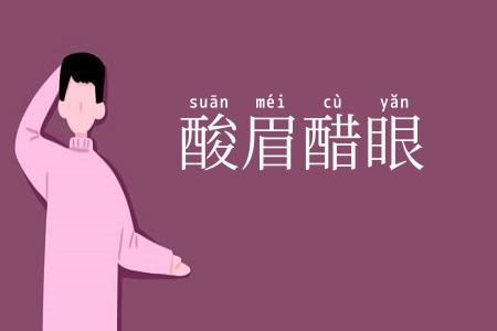 酸眉醋眼
