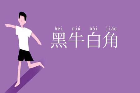 黑牛白角